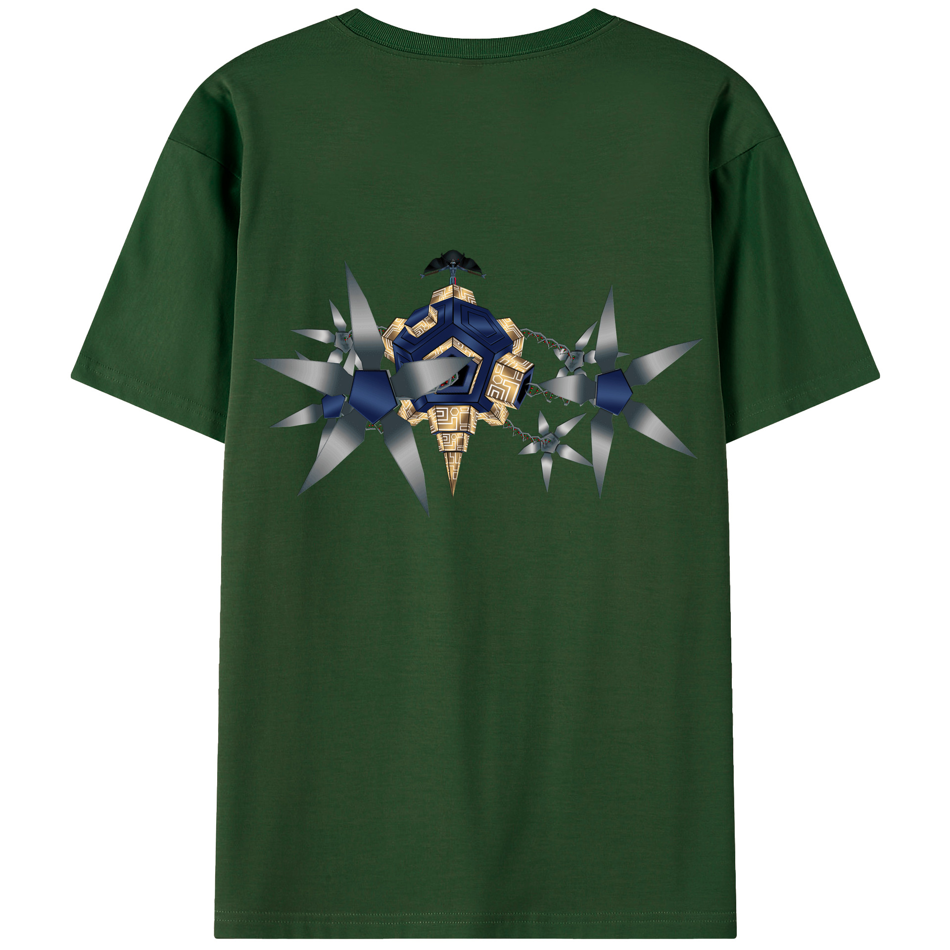 （画像用） Digimon デジタルモンスター/デジモン 綿100％半袖Tシャツ（背面プリント）